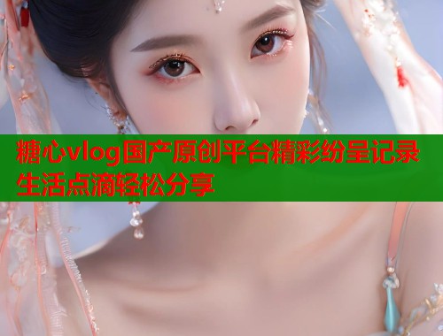 糖心vlog国产原创平台精彩纷呈记录生活点滴轻松分享